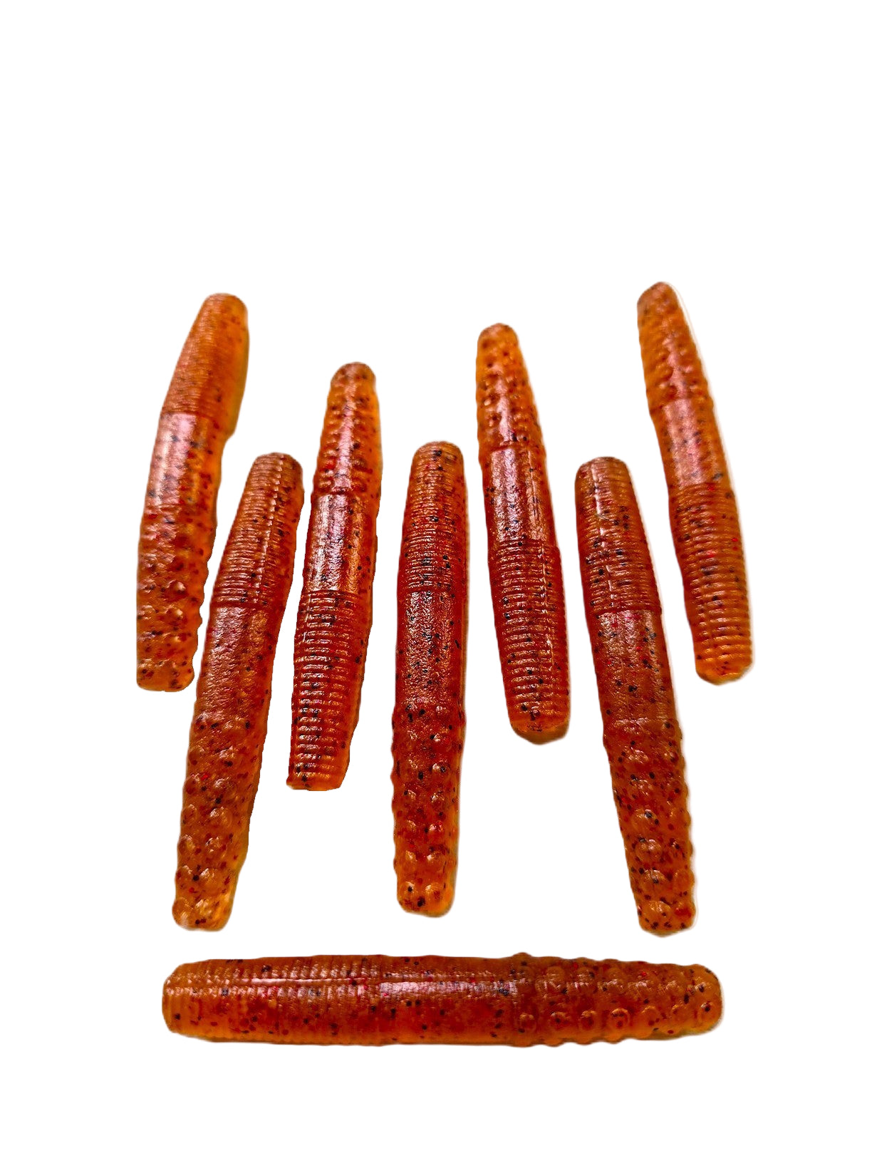 2.7 Inch Midwest Finesse NED Worm Red Ghost Craw Color