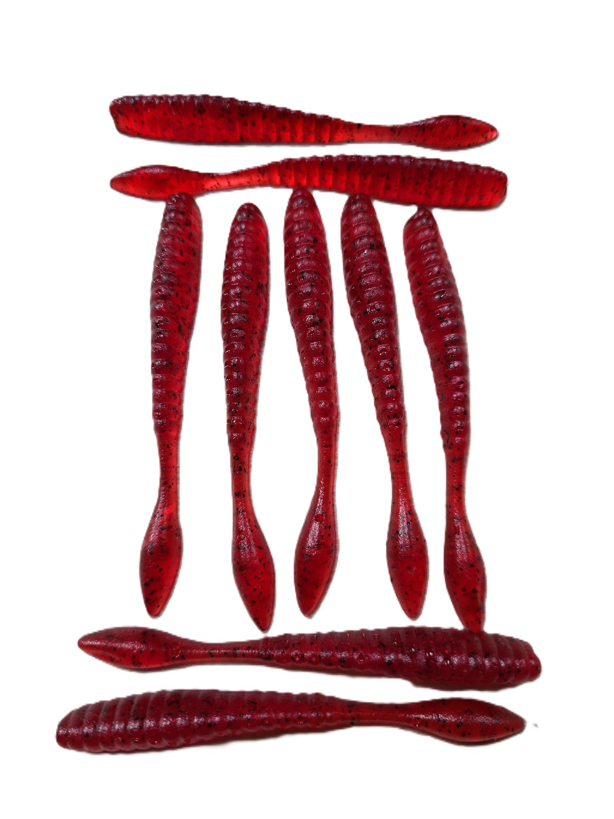 3.8" Wave Worm Dropshot Worm 9 Pack