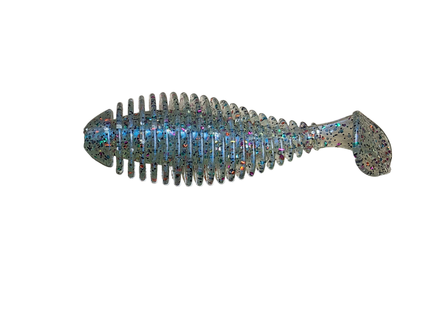 Gilly Shad de 3,8" (paquete de 4) Nadador de branquias con fuelle