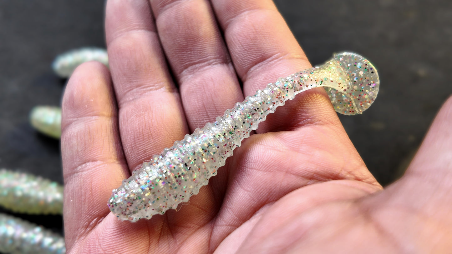 3" Ripper Swimbait Glass Shad Color (8 Pack)
