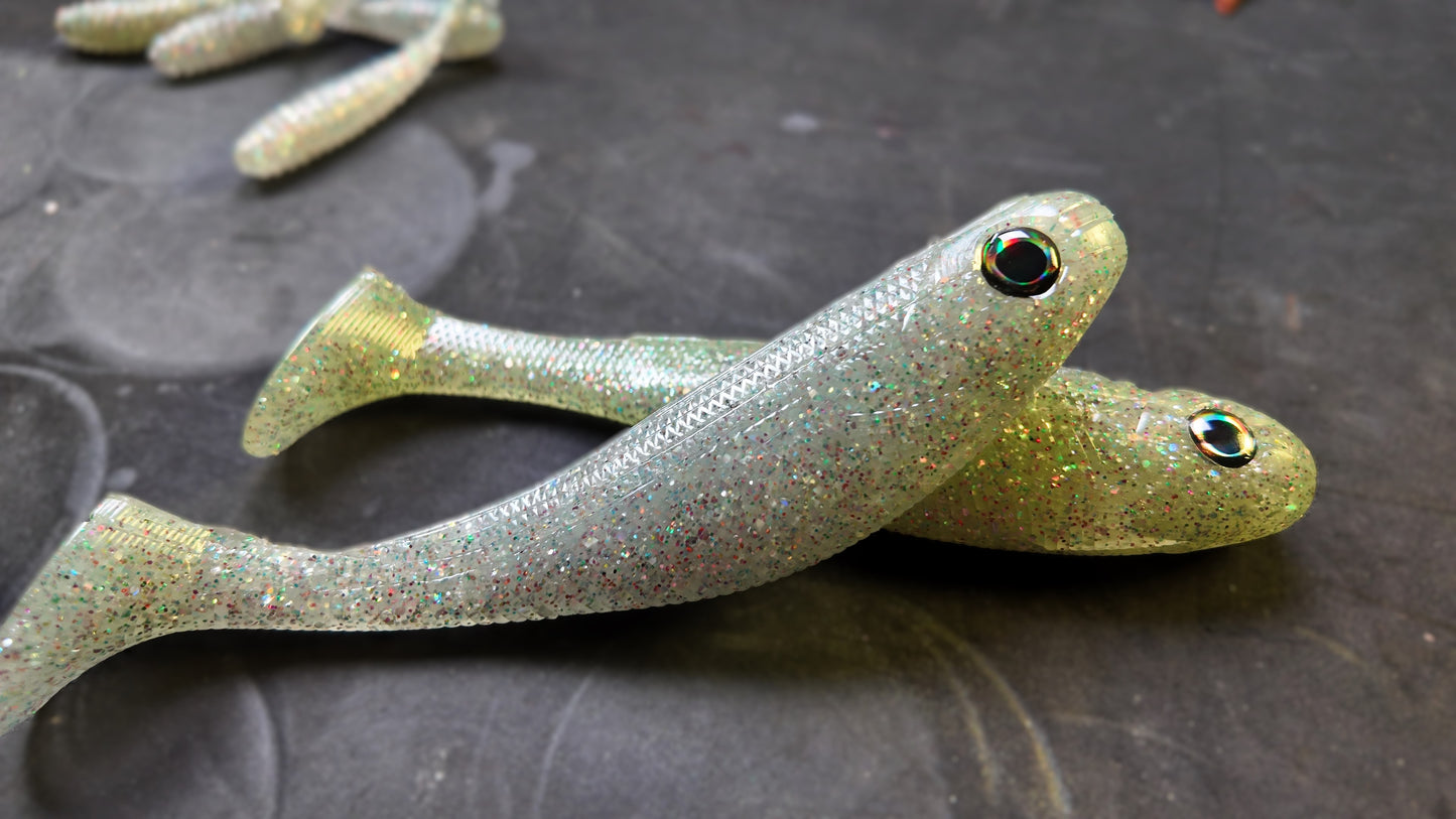 6" Big Swimbait Shad Color (Weedless Hook Insert)