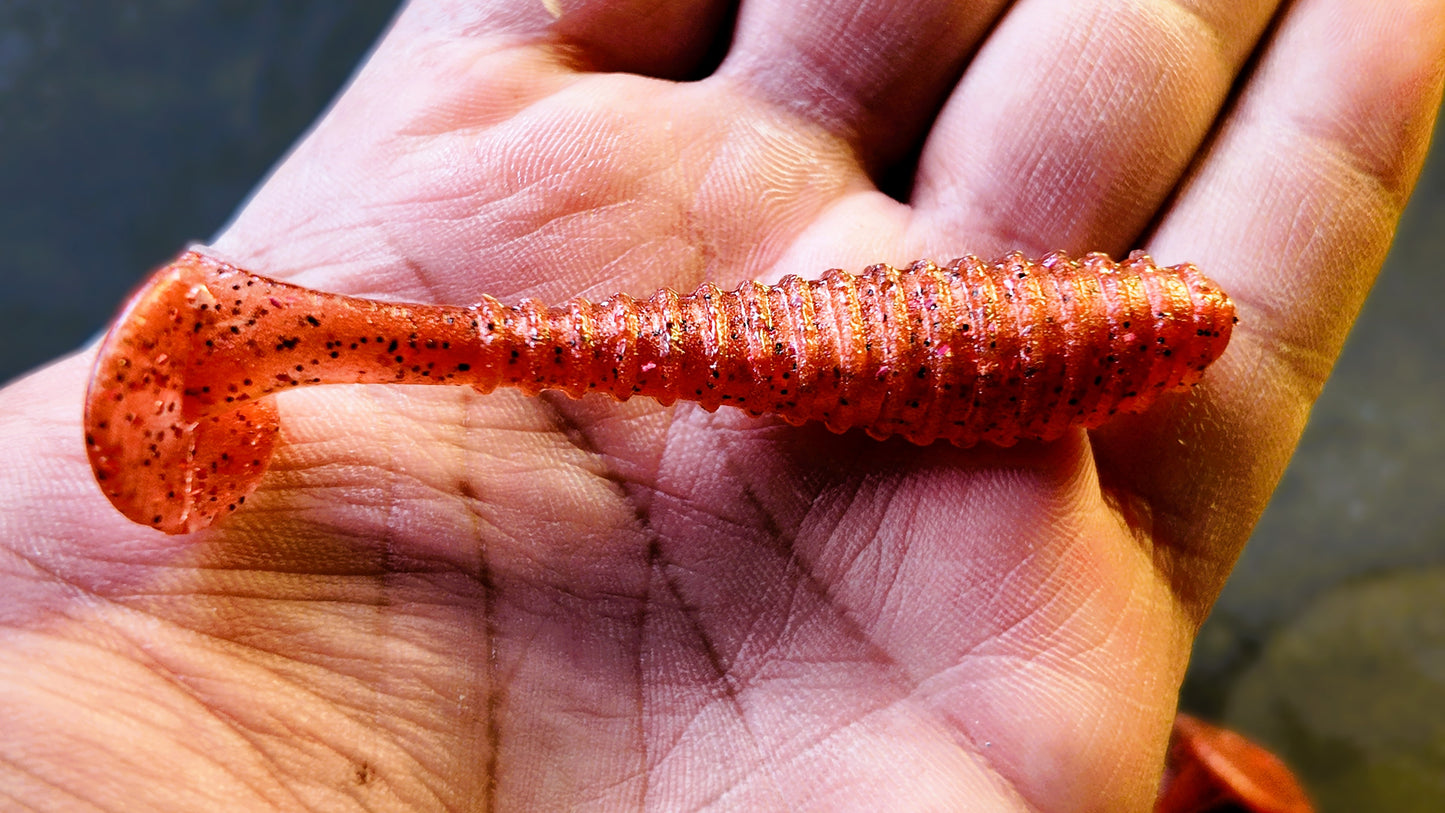 3" Ripper Swimbait Copper Melon Color (8 Pack)