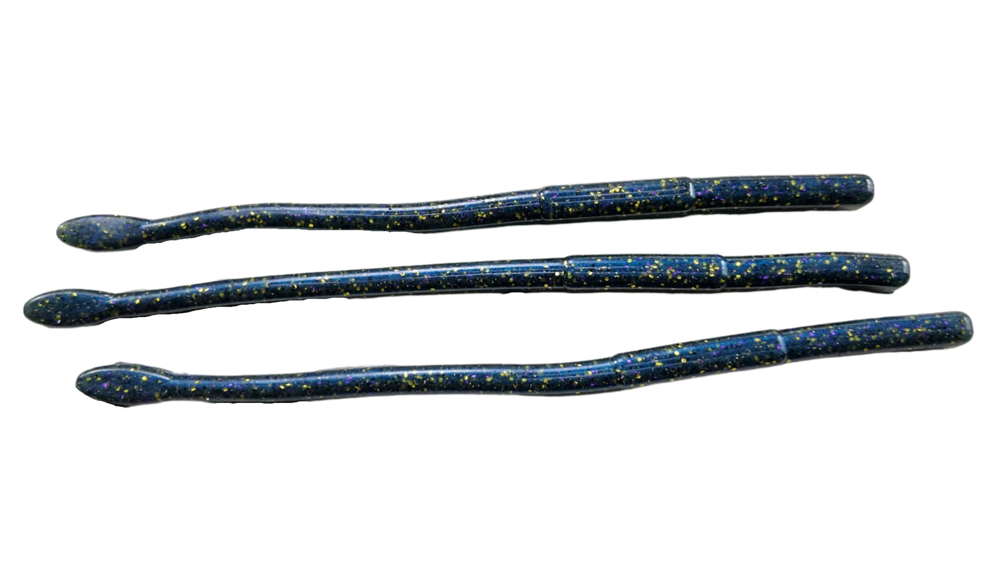 6" Bot Worms Galaxy Blue Color (6 pack)