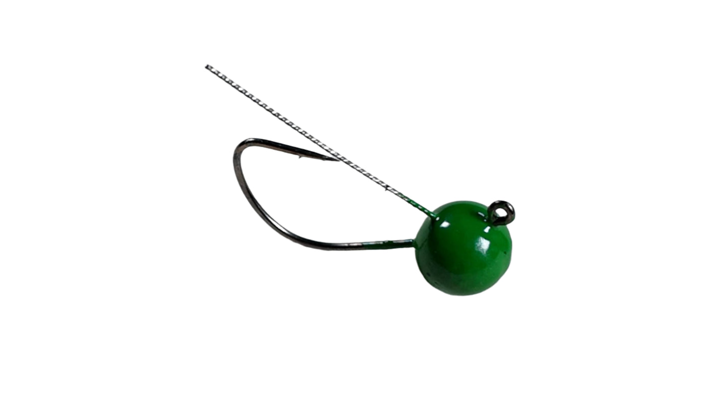 Weedless Weighted Wacky Jig Hook 4Pack Baby Bass