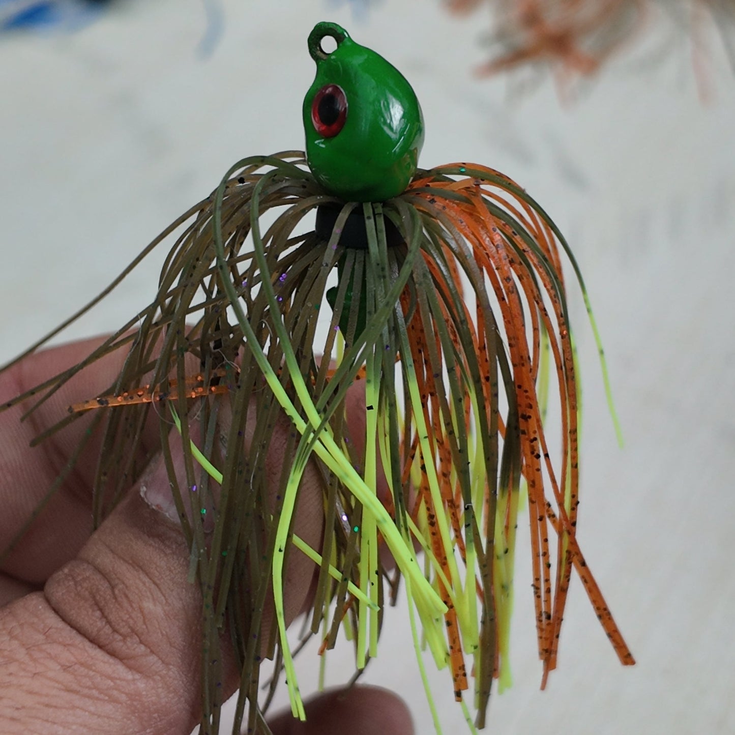 NON Weedless Poison Tail Jig Lure 30 Degree 2/0 Eagle Claw Hook 1/2 oz