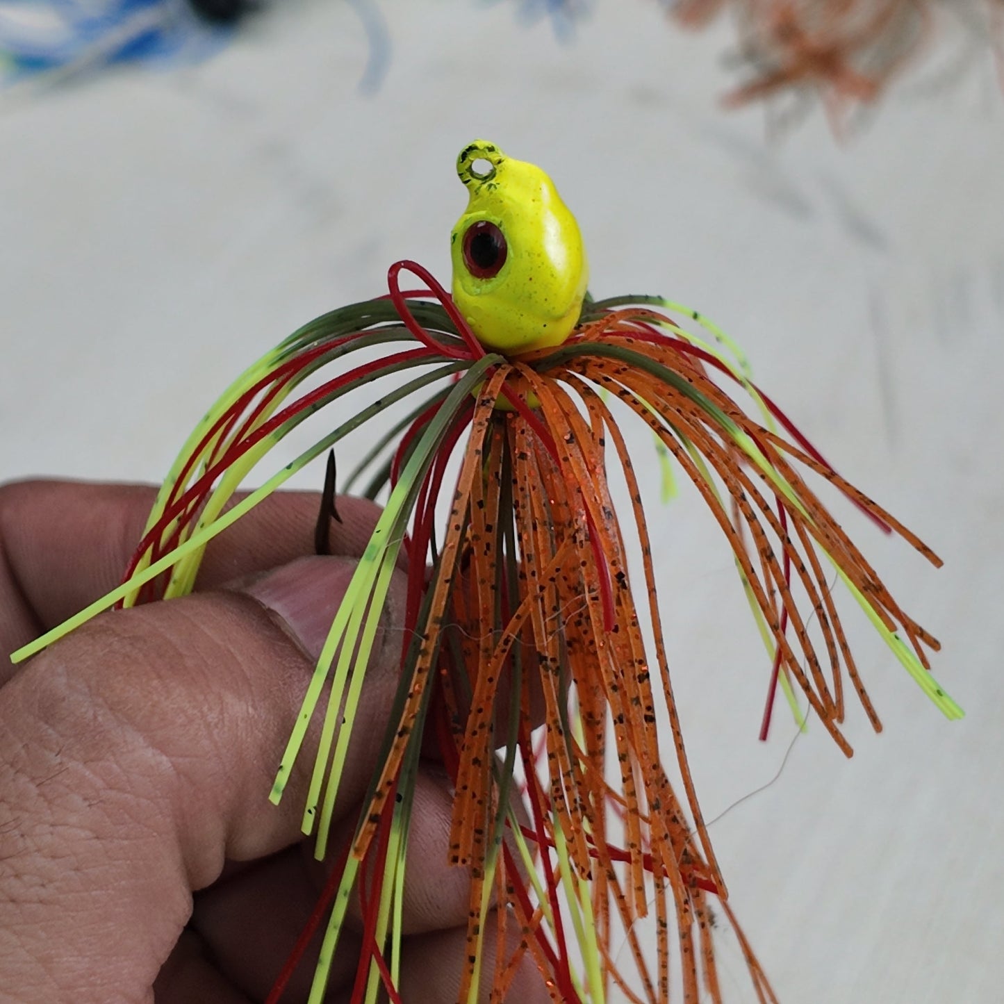NON Weedless Poison Tail Jig Lure 30 Degree 2/0 Eagle Claw Hook 1/2 oz