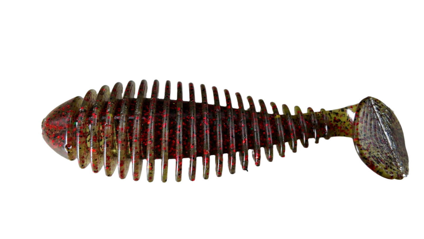 3.8" Gilly Shad (4pack) Bellows Gill Swimmer