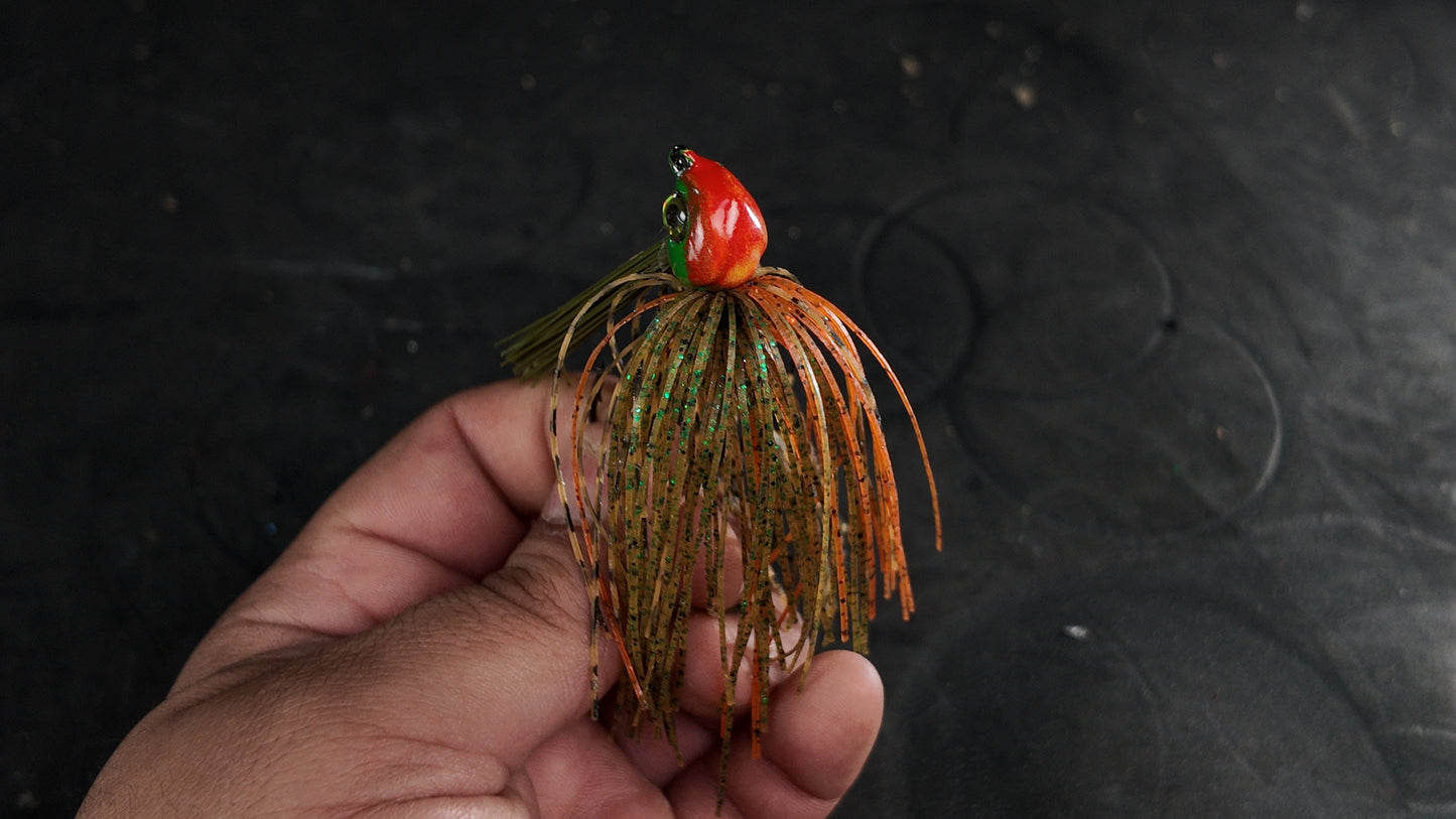 Weedless Poison Tail Jig Lure 30 Degree 3/0 Eagle Claw Hook 1/2 oz