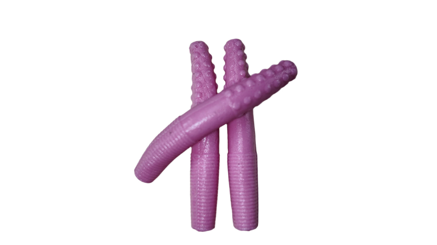 2.7" Ned Worms Bubblegum Color (8 pack)