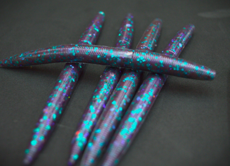5" Stick Worms Junebug Color (as seen you Youtube) (8 pack)