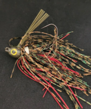 Custom weedless Swim Jig Lure 30 Degree 3/0 Hook 1/2 oz Bluegill color