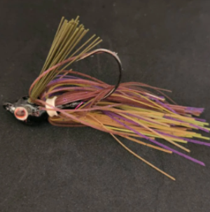 Custom weedless Swim Jig Lure 30 Degree 3/0 Hook 1/2 oz Spawning Blue Gill color