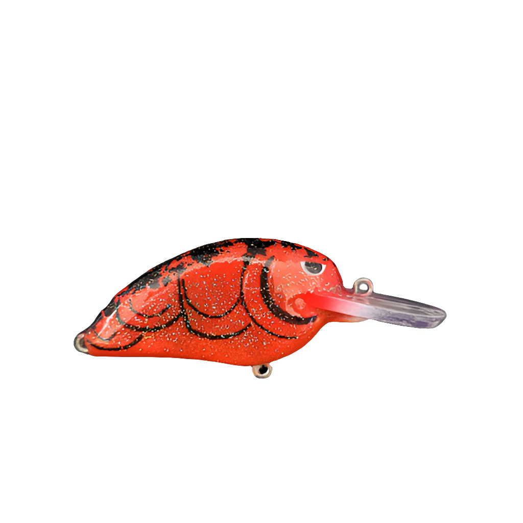 2" Flatsided Crankbait Med Diver in a Shiny Gold Craw Color