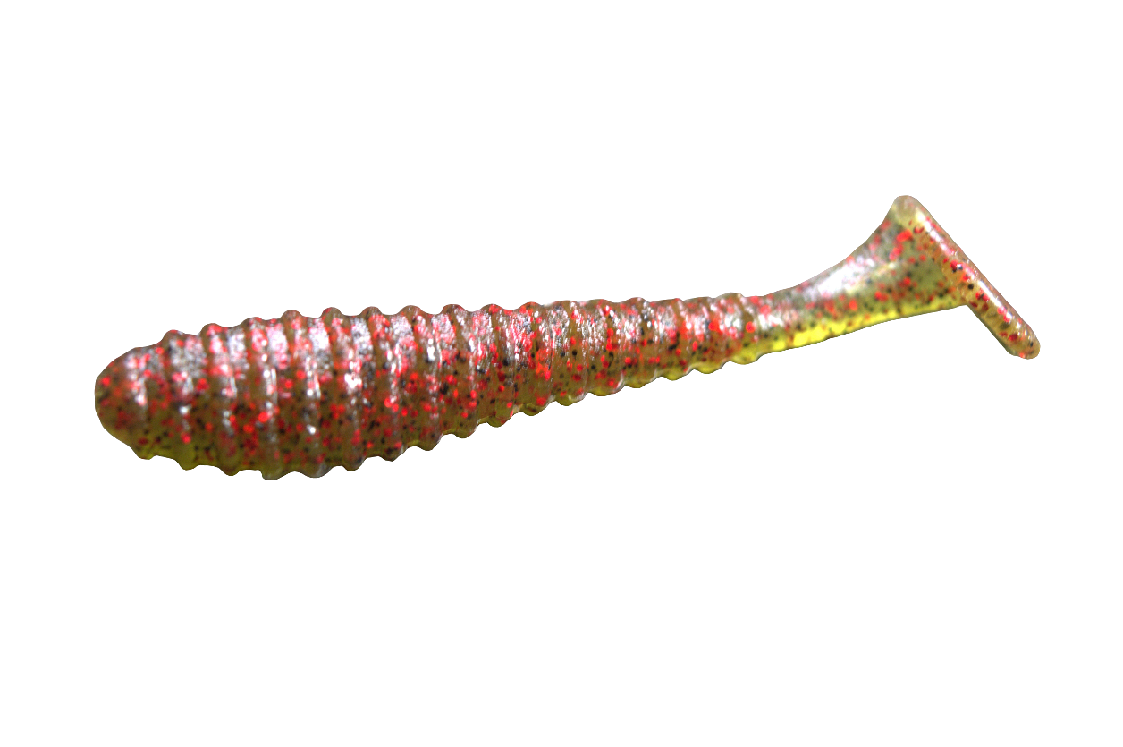 3" Ripper Swimbait Watermelon Red Color (8 Pack)