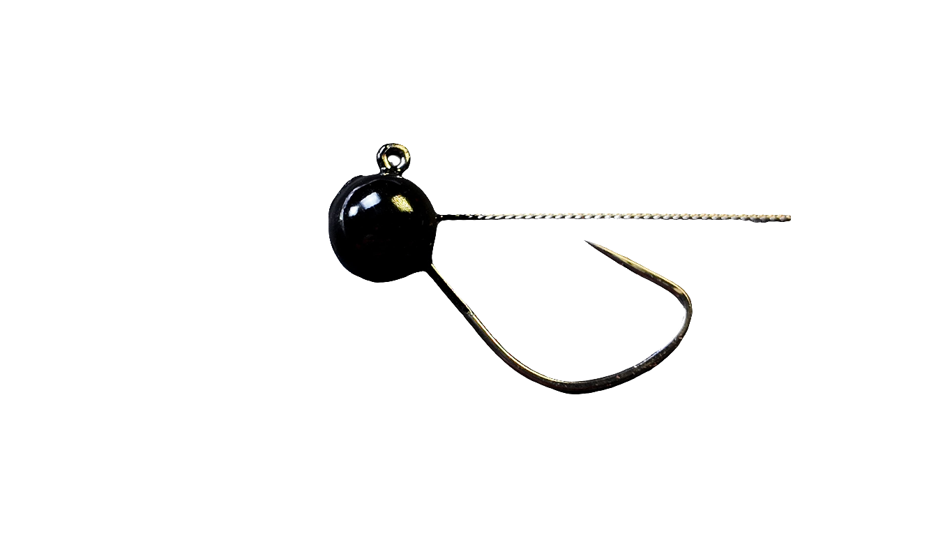 Weedless Weighted Wacky Jig Hook 4Pack Black