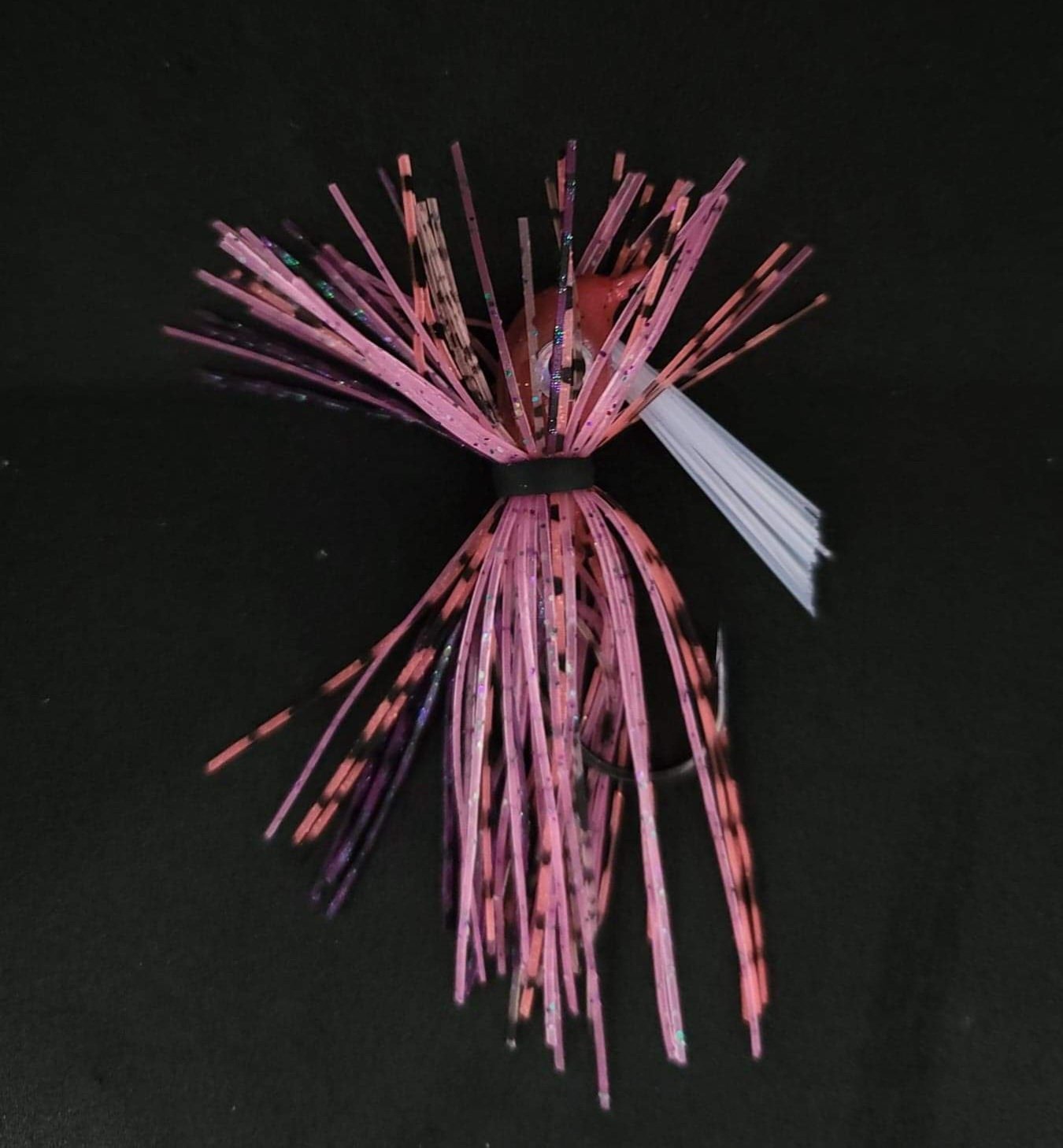 Custom Finesse SwimJig Lure 60 Degree 4/0 Hook 3/8 Pretty In Pink - JQ's ReefShack LLC