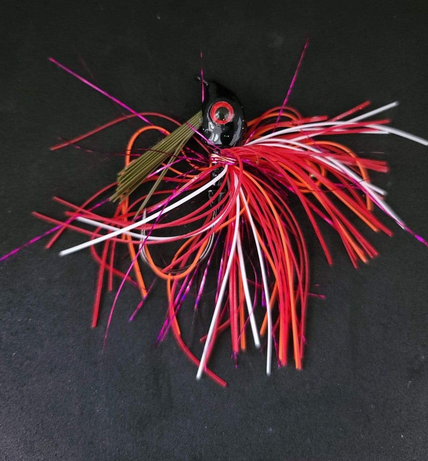Custom SwimJig Lure 60 Degree 5/0 Hook 1/2 oz Crazy Craw Color - JQ's ReefShack LLC