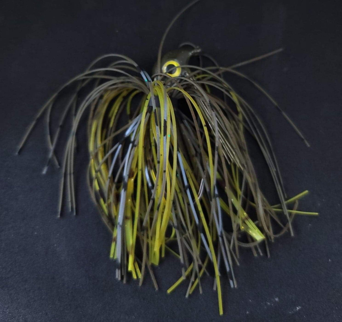 Custom SwimJig Lure 60 Degree 5/0 Hook 1/2 oz Motor Oil Color - JQ's ReefShack LLC