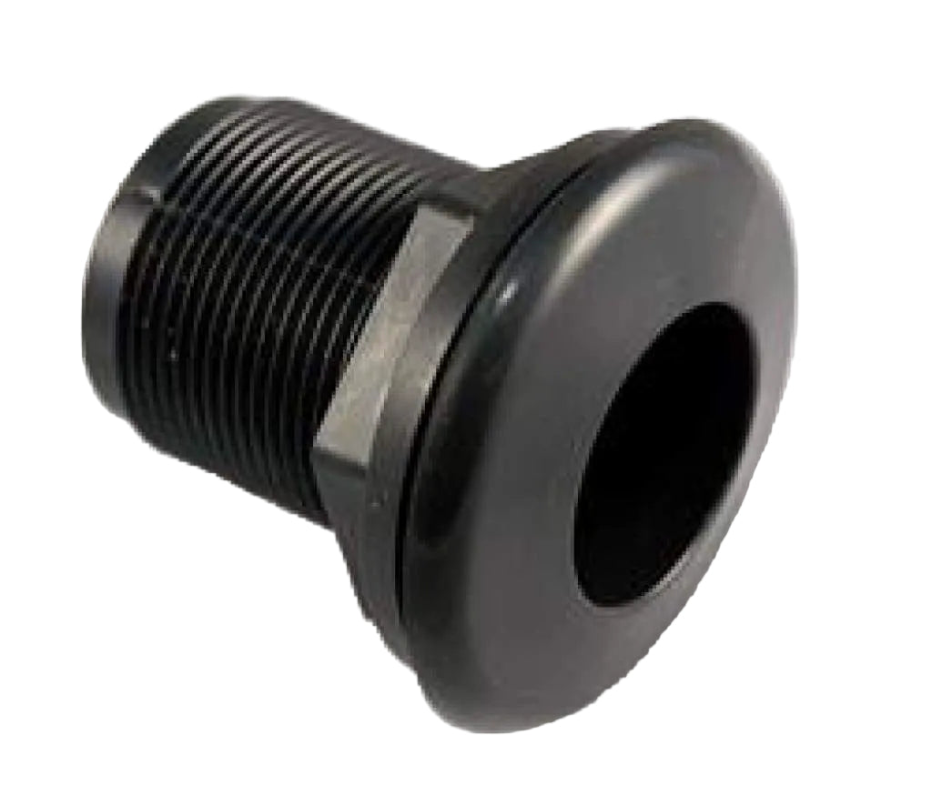 Schedule 40 Bulkhead 1 1/2" S X S Black (Hole Size 2 3/8") - JQ's ReefShack LLC