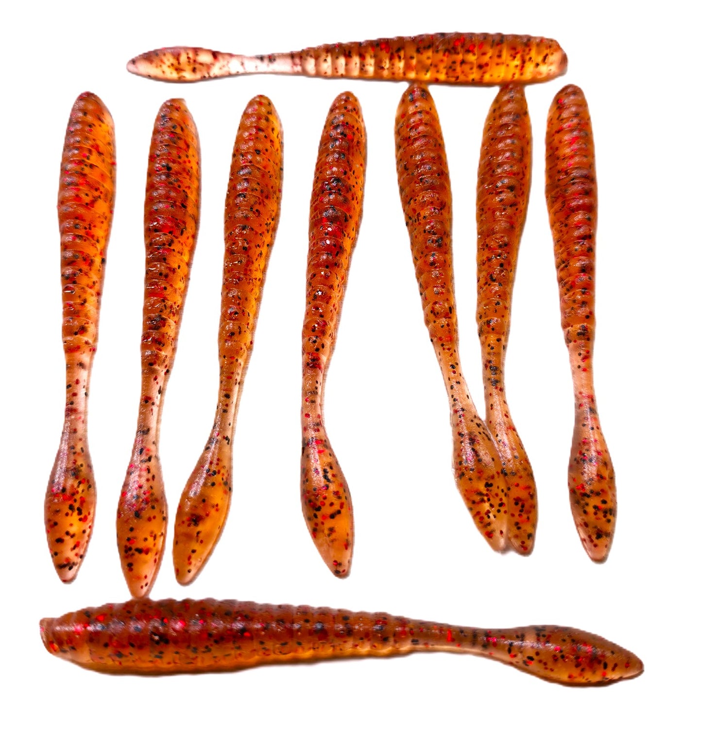 3.8" Wave Worm Dropshot Worm 9 Pack