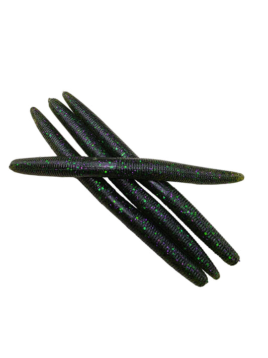 Caramelos de sandía con forma de gusano de 6" (paquete de 8)