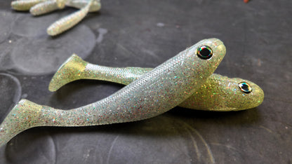 6" Big Swimbait Shad Color (Weedless Hook Insert)