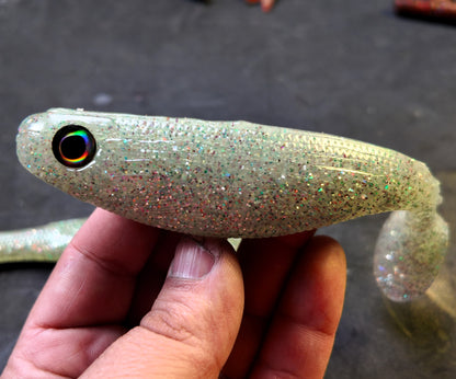 6" Big Swimbait Shad Color (Weedless Hook Insert)