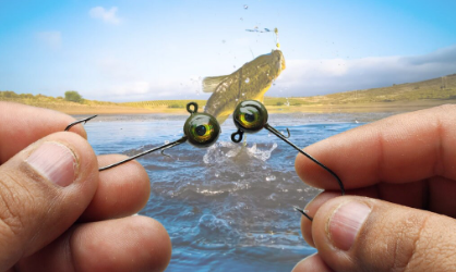 Freestyle Jig 2 Pack Chartreuse Eye Green Body 1/0 Hook 1/8 weight