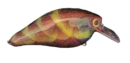 3" crankbait squarebill in a Electric Yellow Craw color