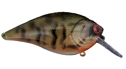 3" Custom Painted Crankbait Squarebill Smallmouth Bass Color