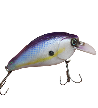 3" Custom Painted Crankbait Squarebill Smallmouth Bass Color