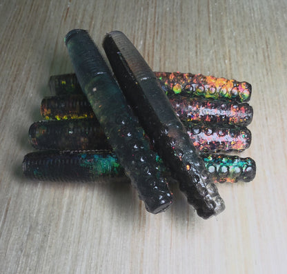 2.7 Inch Domed Midwest Finesse Ned Worms (8 Pack)