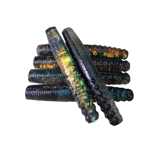 2.7 Inch Domed Midwest Finesse Ned Worms (8 Pack)