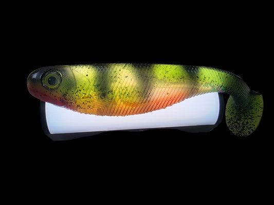 6" Big Swimbait Perch Color (Weedless Hook Insert)