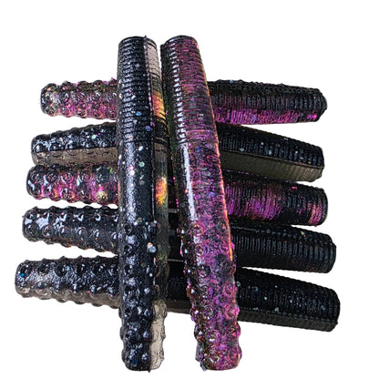 2.7 Inch Domed Midwest Finesse Ned Worms (8 Pack)