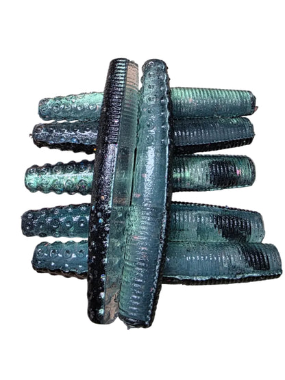 2.7 Inch Domed Midwest Finesse Ned Worms (8 Pack)