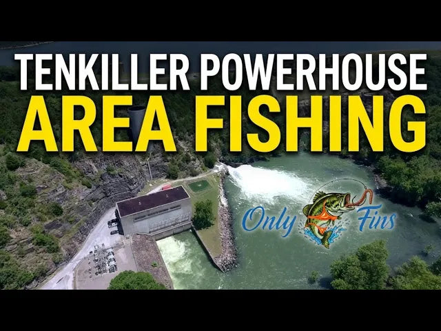 Load video: Bass Fishing the Lake Tenkiller Powerhouse river area