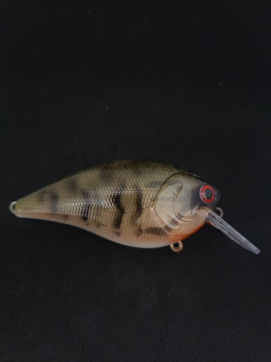 3" Custom Painted Crankbait Squarebill Smallmouth Bass Color - JQ's ReefShack LLC