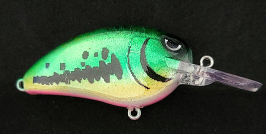 Custom Flatsided Crankbait Bass Color Small With Hardware And Free Shipping - JQ's ReefShack LLC